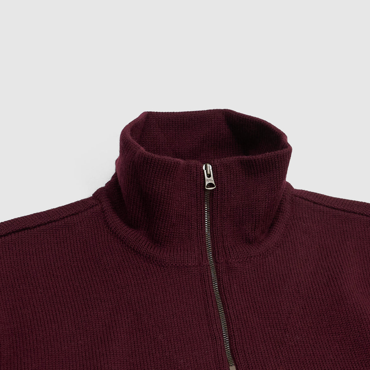 Double RL Hill Climber Quarter Zip Wool Sweater