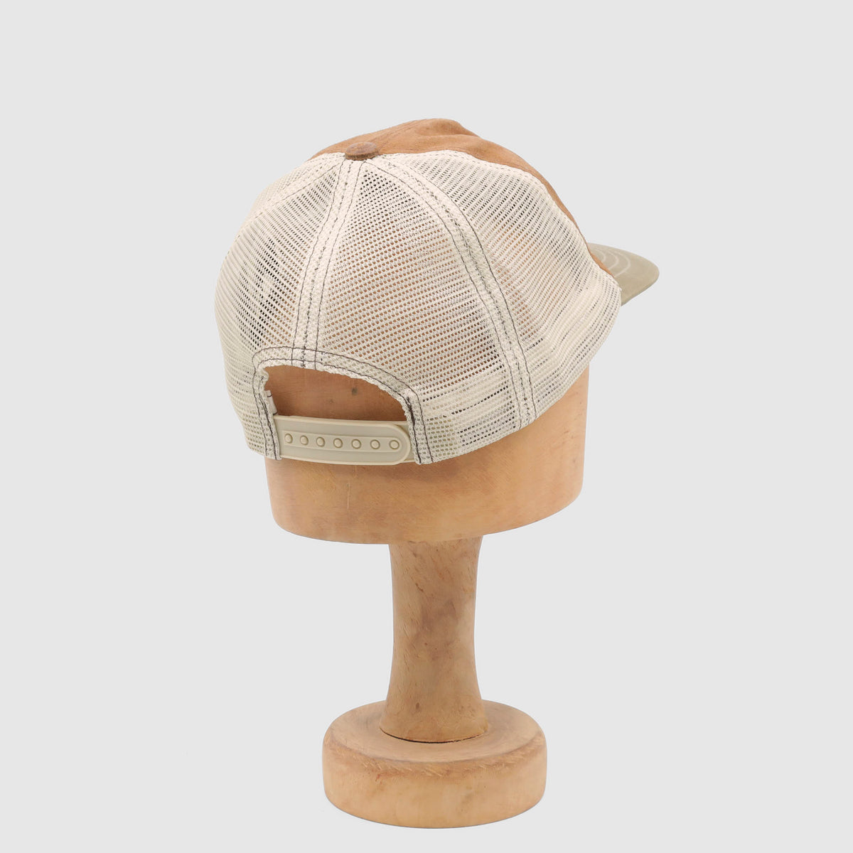 Double RL Mesh Logo Suede Trucker Cap