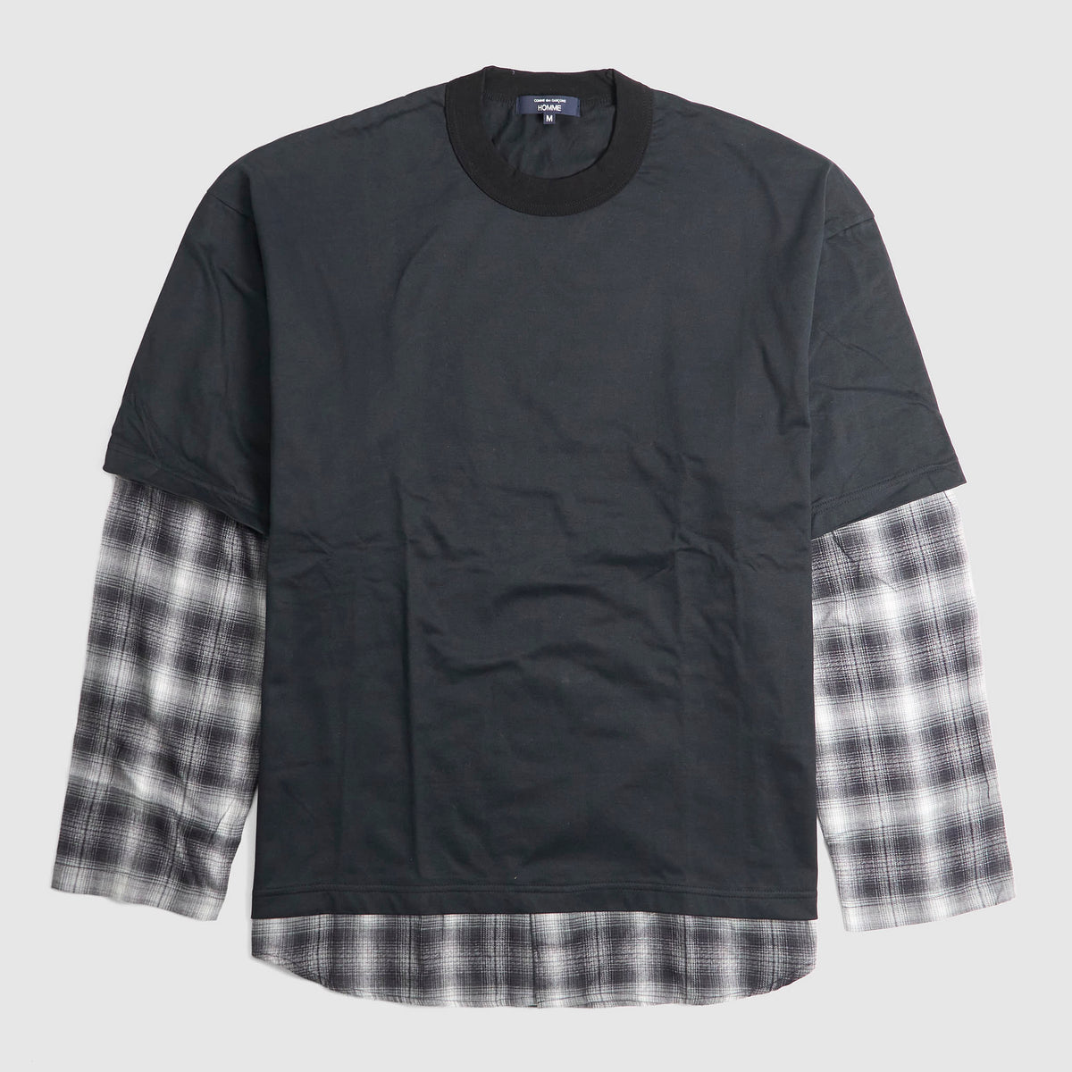 Comme des Garçons Homme Checkered Long Sleeve T-Shirt