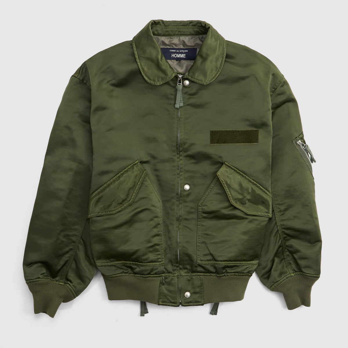 Comme des Garçons Homme Heavy Satin Bomber Jacket