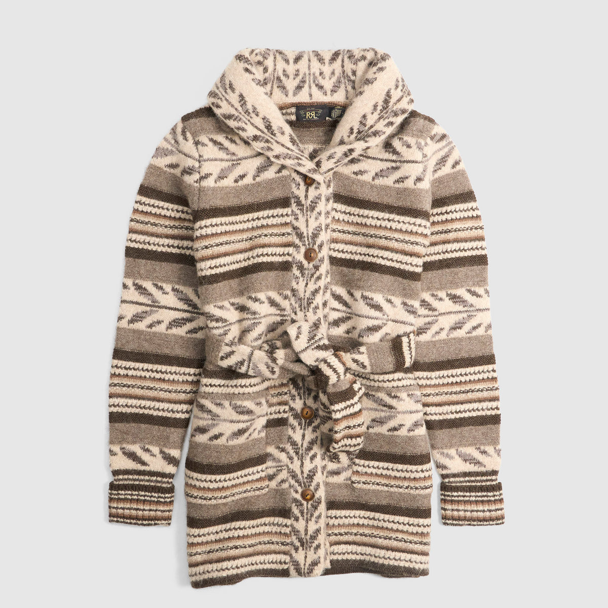 Double RL Ladies Shawl Long Cardigan