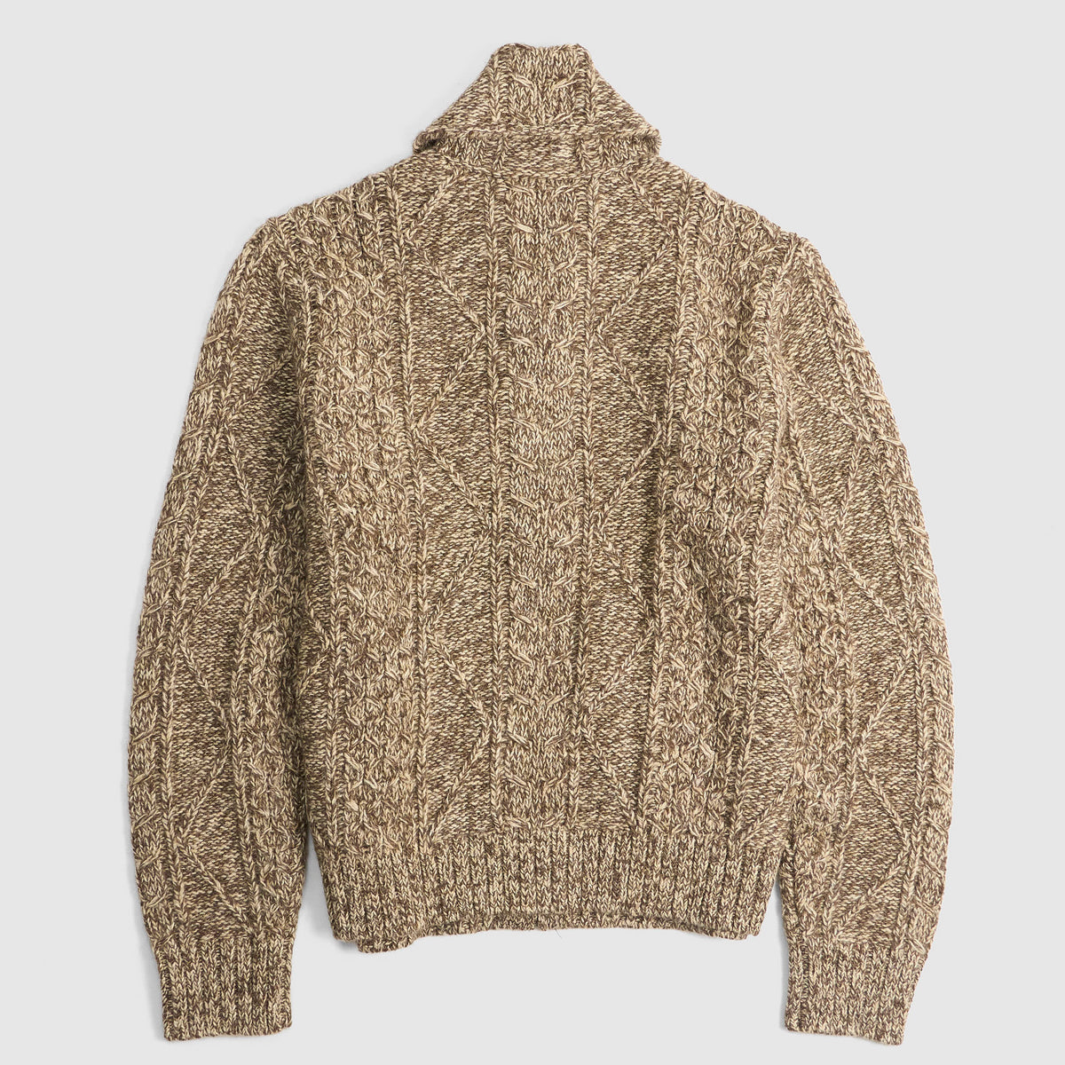 Double RL Knitted Zip Cardigan