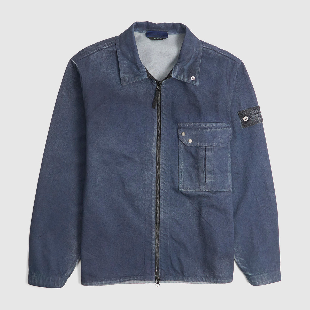 Stone Island Reflective Bull Denim Research Overshirt