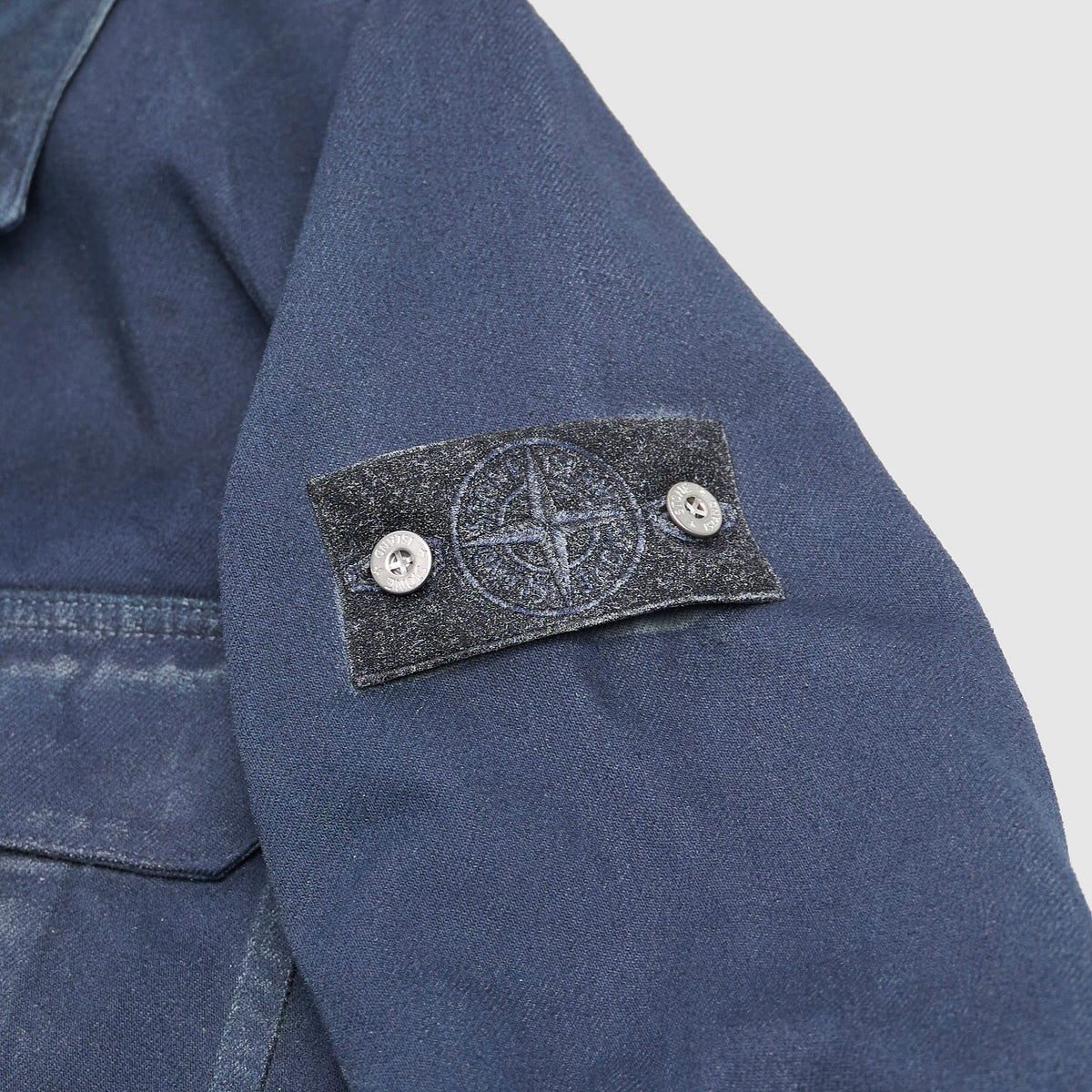 Stone Island Reflective Bull Denim Research Overshirt