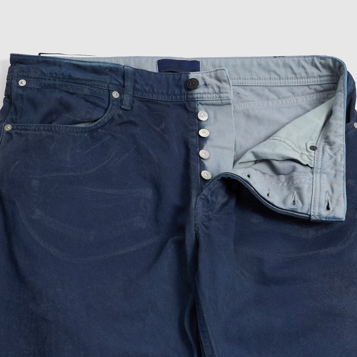 Stone Island Reflective Bull Denim Straight Jeans
