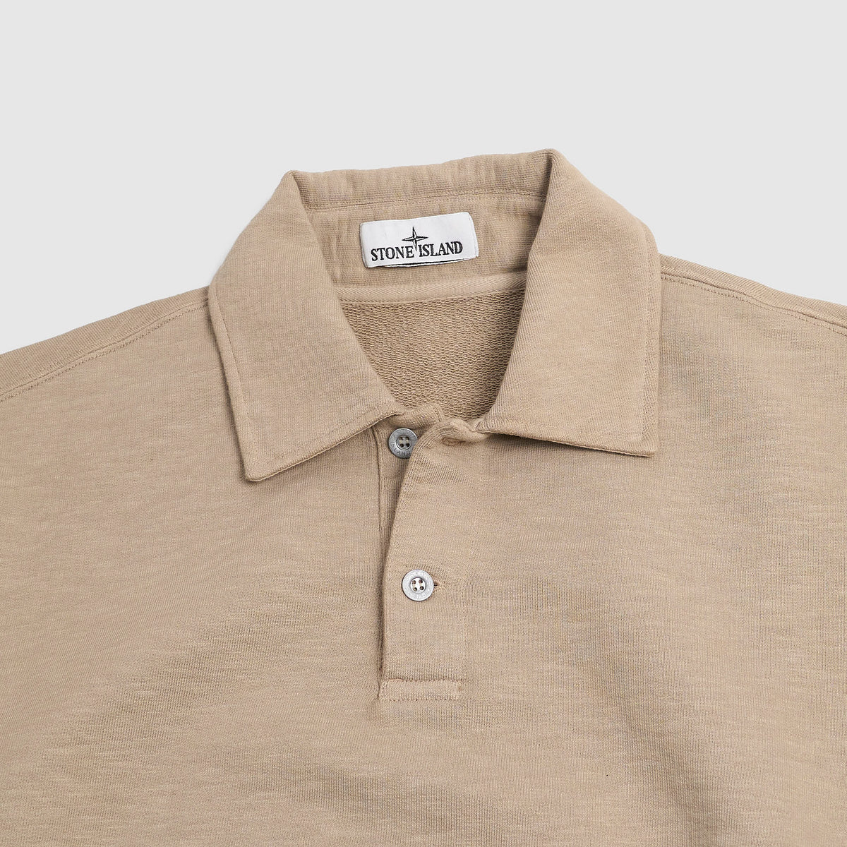 Stone Island Loopwheeled Terrycloth Polo Sweater