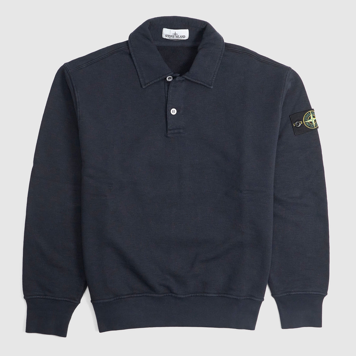 Stone Island Loopwheeled Terrycloth Polo Sweater