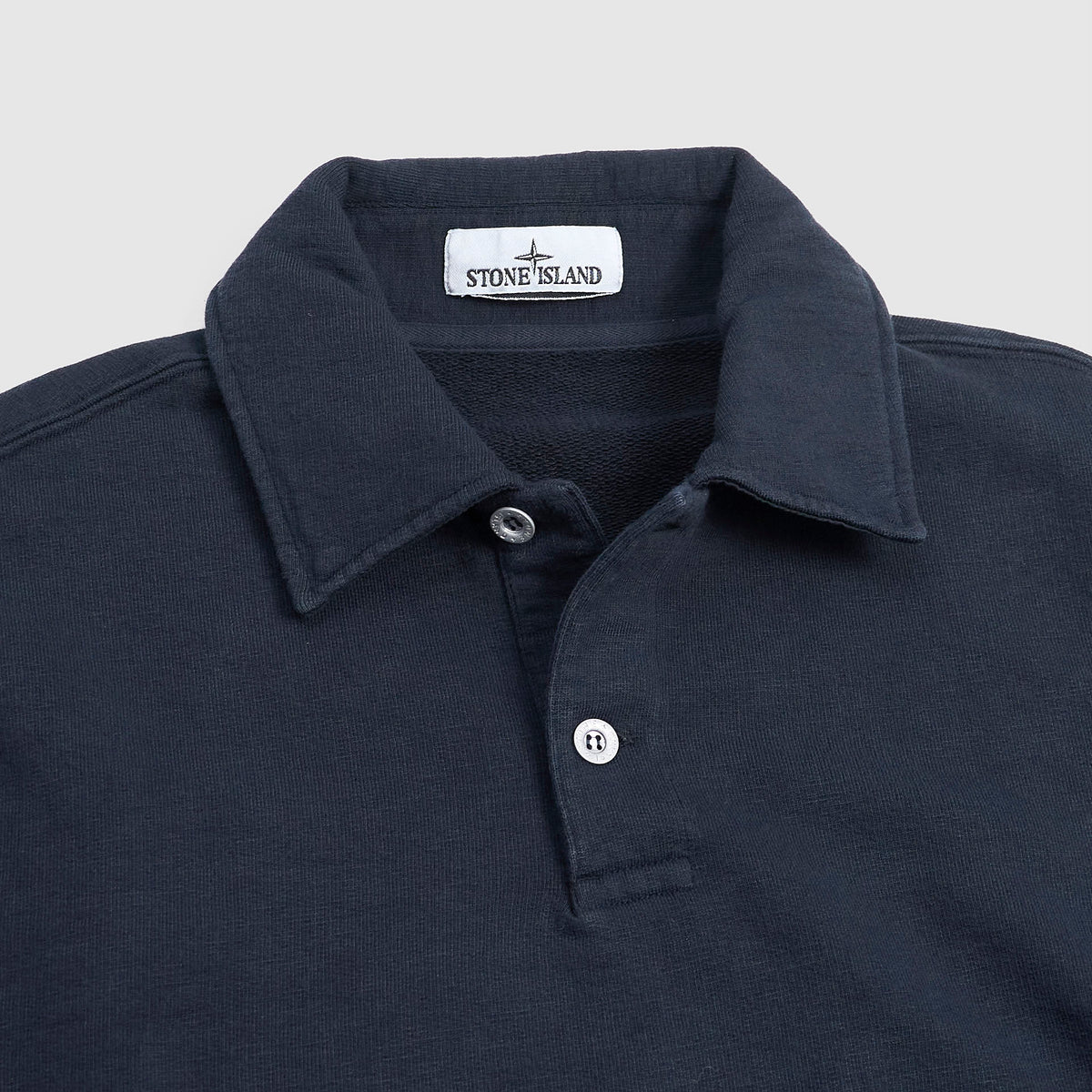 Stone Island Loopwheeled Terrycloth Polo Sweater