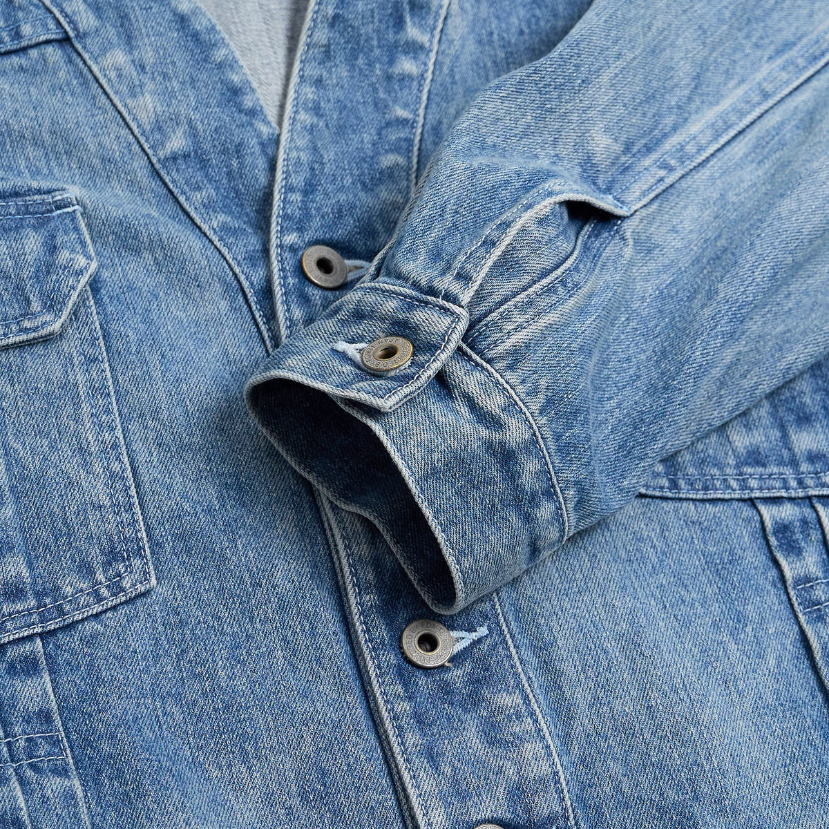 FDMTL Haori Flare 3 Year Wash Denim Jacket