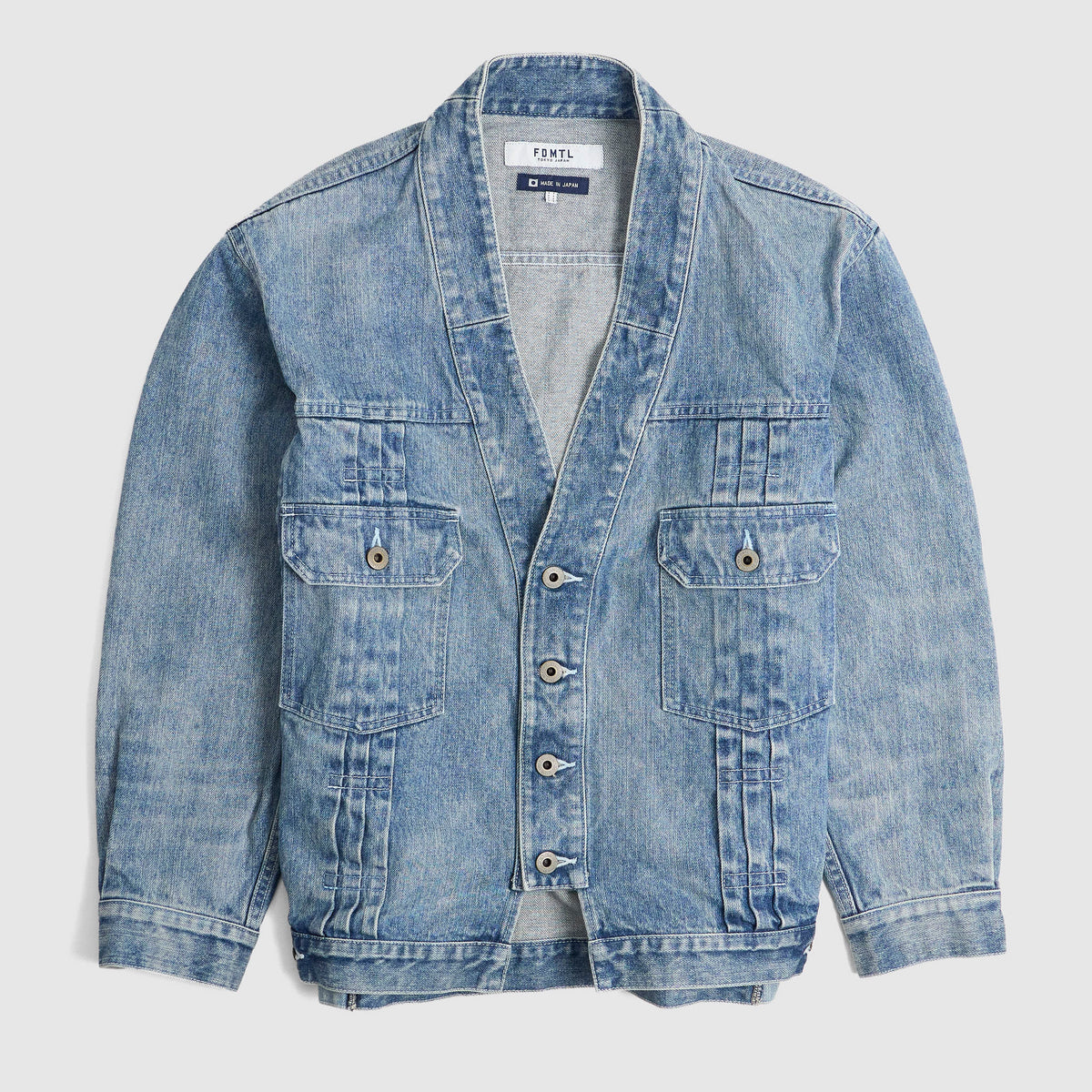 FDMTL Haori Flare 3 Year Wash Denim Jacket