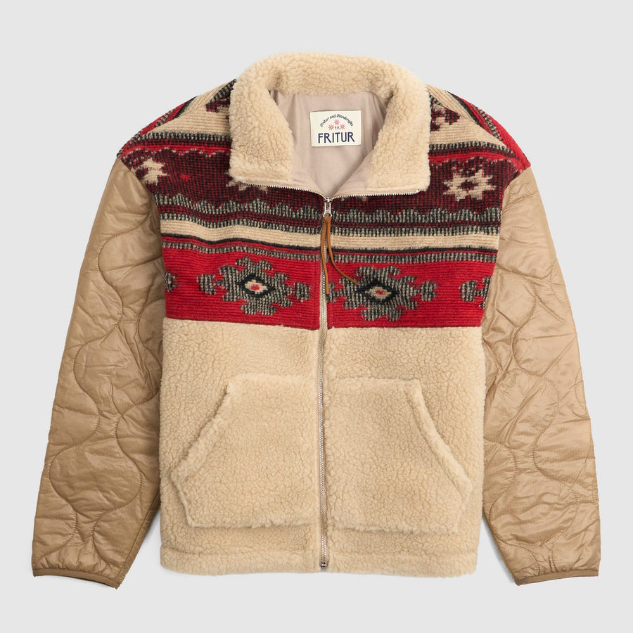 Fritur Quilted Boa Fleece Jacket