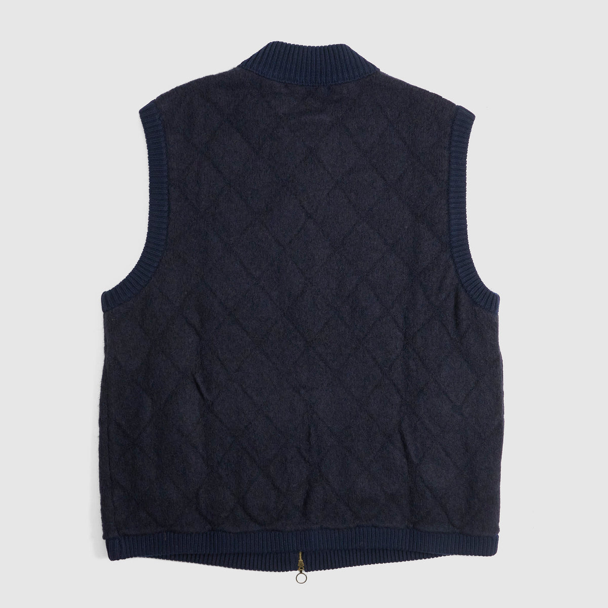 Rakki Steve McQueen Diamond-Quilted Wool Bomber Vest