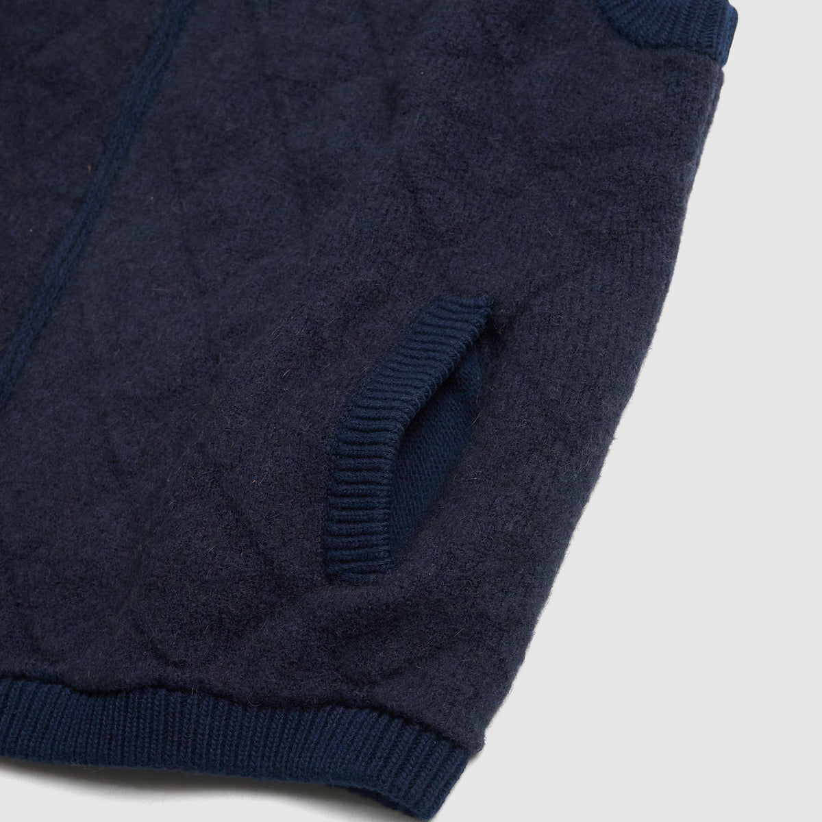 Rakki Steve McQueen Diamond-Quilted Wool Bomber Vest
