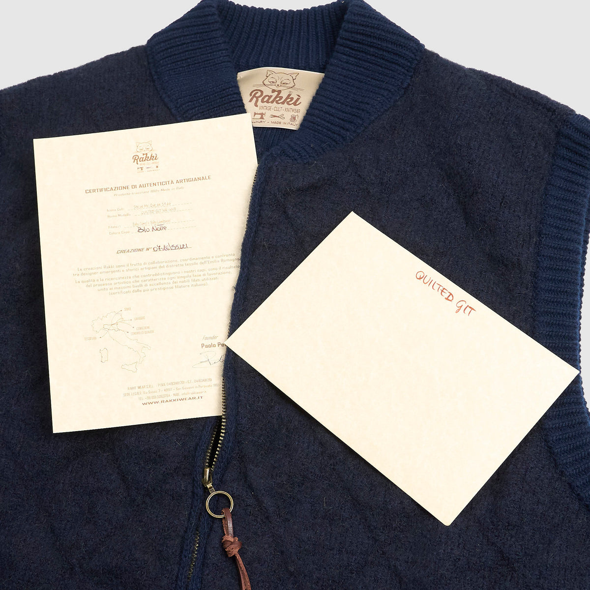 Rakki Steve McQueen Diamond-Quilted Wool Bomber Vest