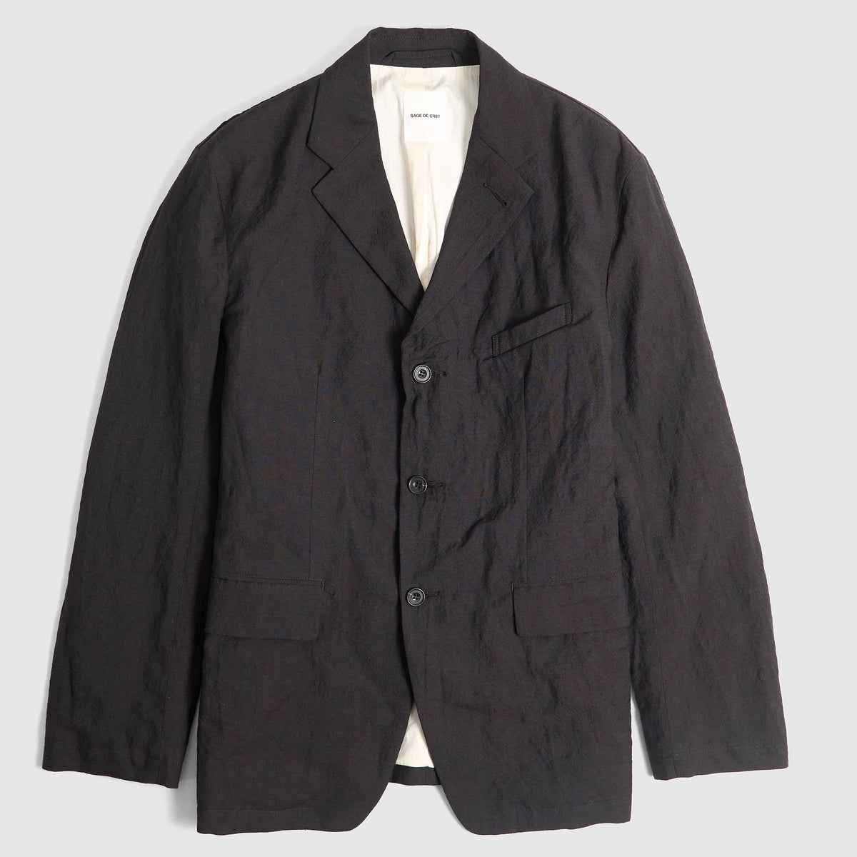 Sage De Cret Washed 3-Button Blazer