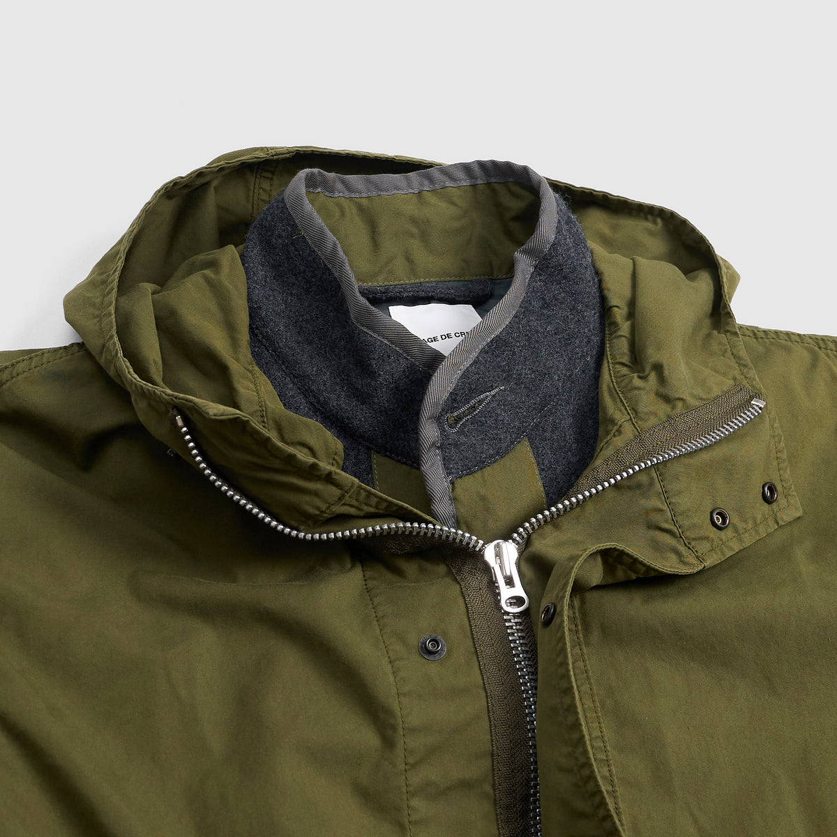 Sage De Cret Oxford Three-Way Parka