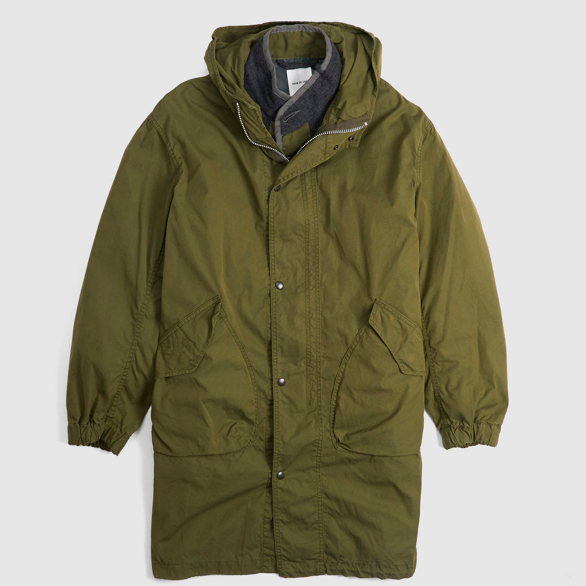 Sage De Cret Oxford Three-Way Parka