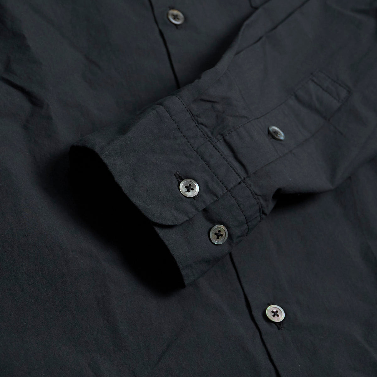 Sage De Cret Broadcloth Long Sleeve Pocket Shirt