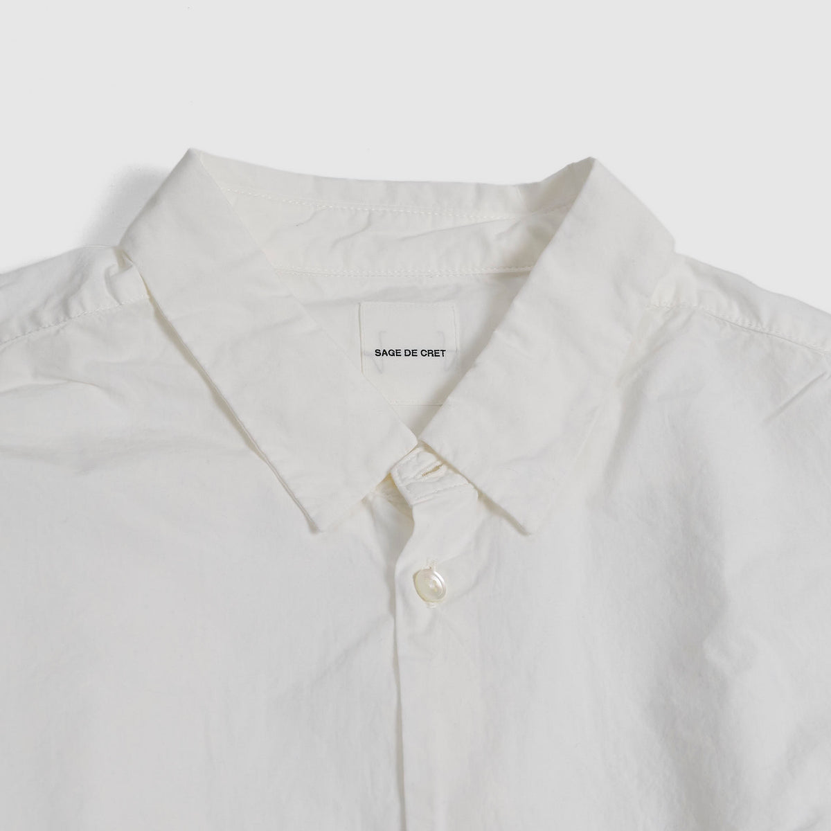 Sage De Cret Broadcloth Long Sleeve Pocket Shirt