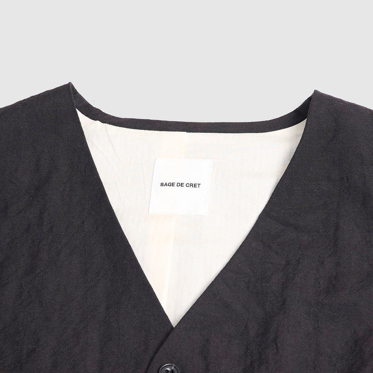 Sage de Cret Tumble Washed Classic Vest