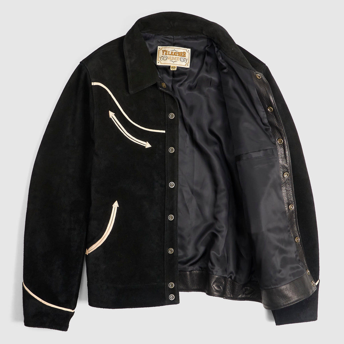 Y'2 Leather Wild West Roughout Steer Leather Jacket