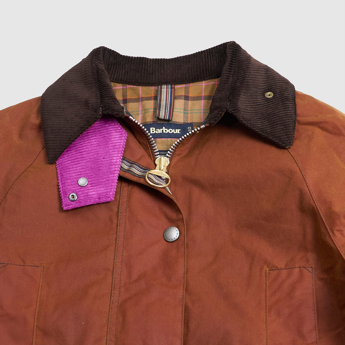 Barbour x Paul Smith Ladies Modern Beaufort Wax-Jacket