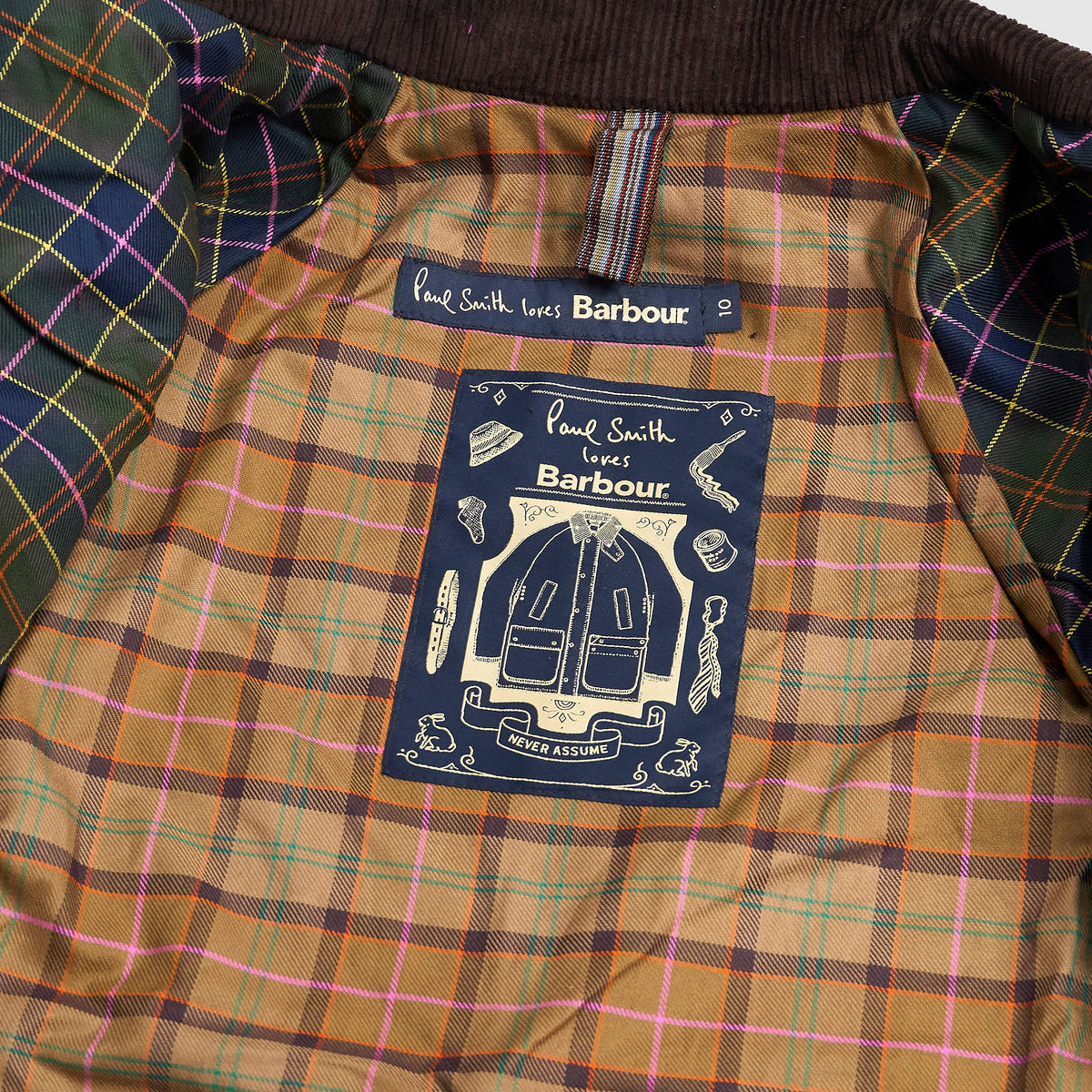 Barbour x Paul Smith Ladies Modern Beaufort Wax-Jacket