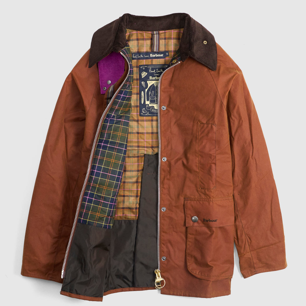 Barbour x Paul Smith Ladies Modern Beaufort Wax-Jacket