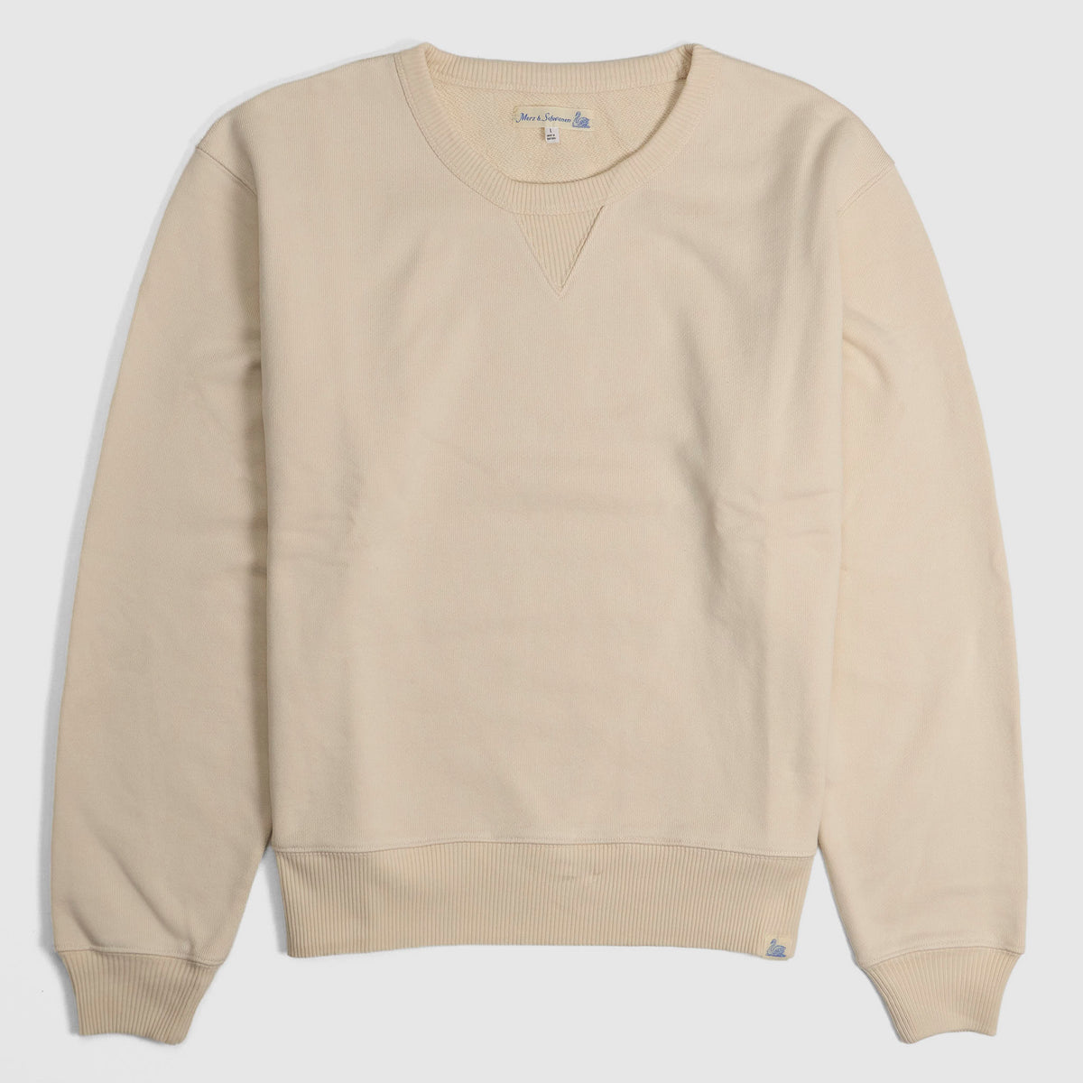 Merz b. Schwanen Relaxed Fit Crew Neck Sweatshirt