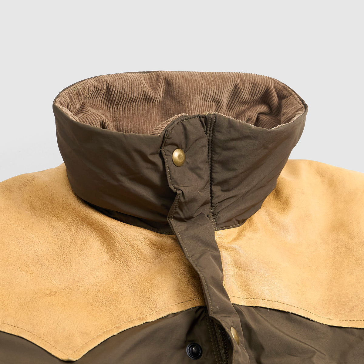 Double RL Western Leather-Yoke Outdoor Jacket