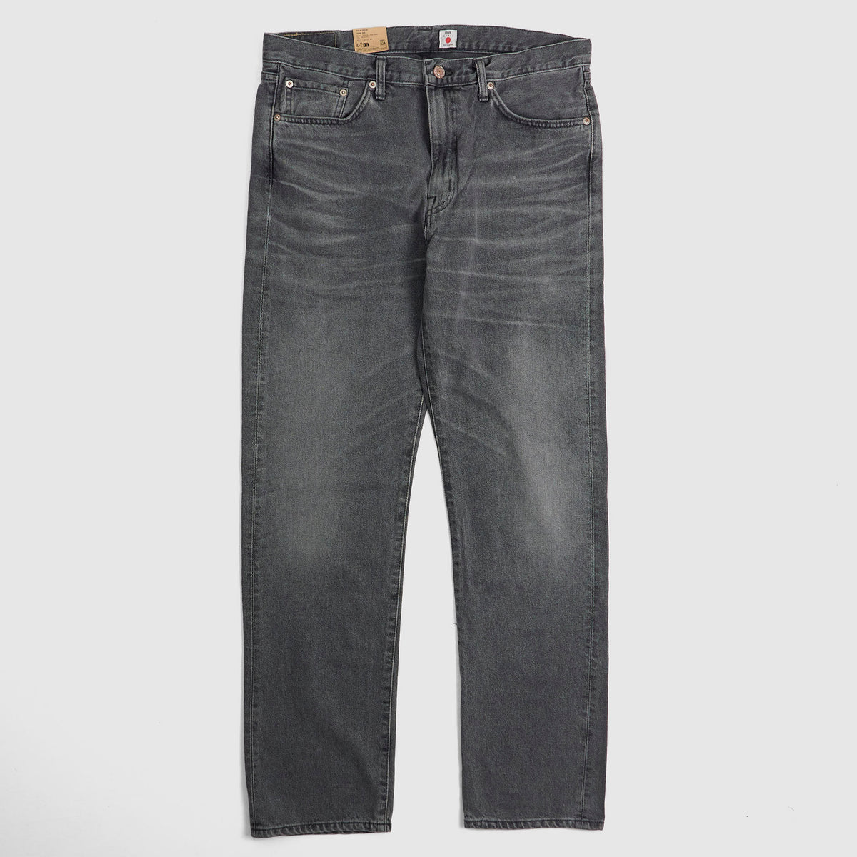 Edwin 5-Pocket Straight Black Denim 5 Pkt Jeans