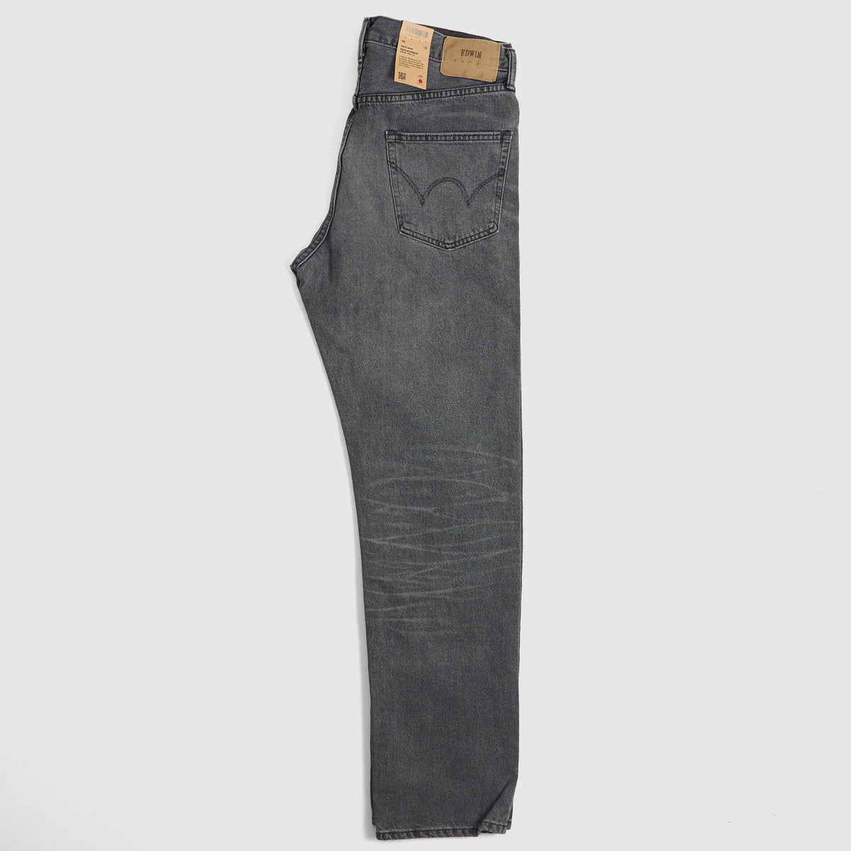 Edwin 5-Pocket Straight Black Denim 5 Pkt Jeans