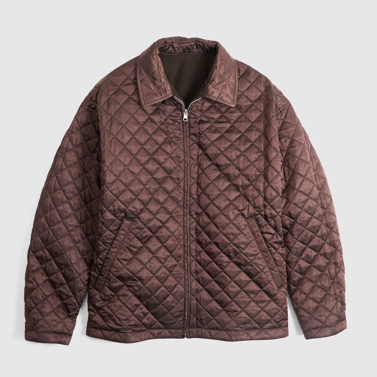 Comme Des Garçons Homme Quilted Reversible Zip Wool Jacket