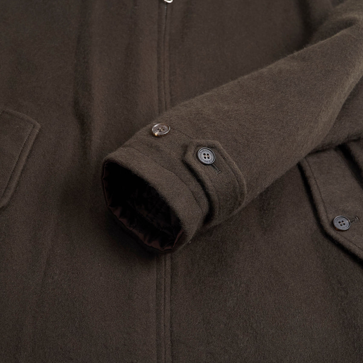 Comme Des Garçons Homme Quilted Reversible Zip Wool Jacket