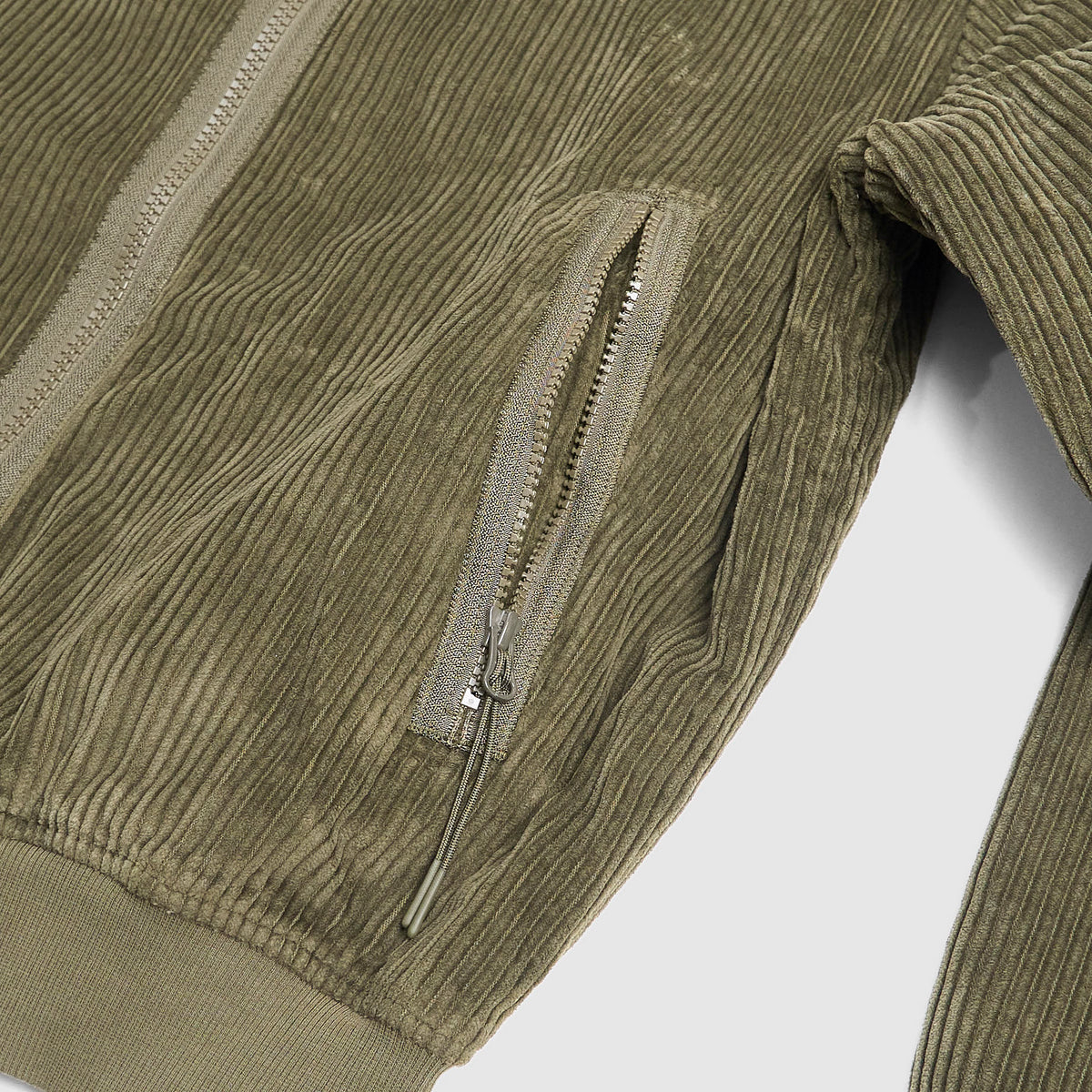 C.P. Company Lined Corduroy Hooded Zip Jacket