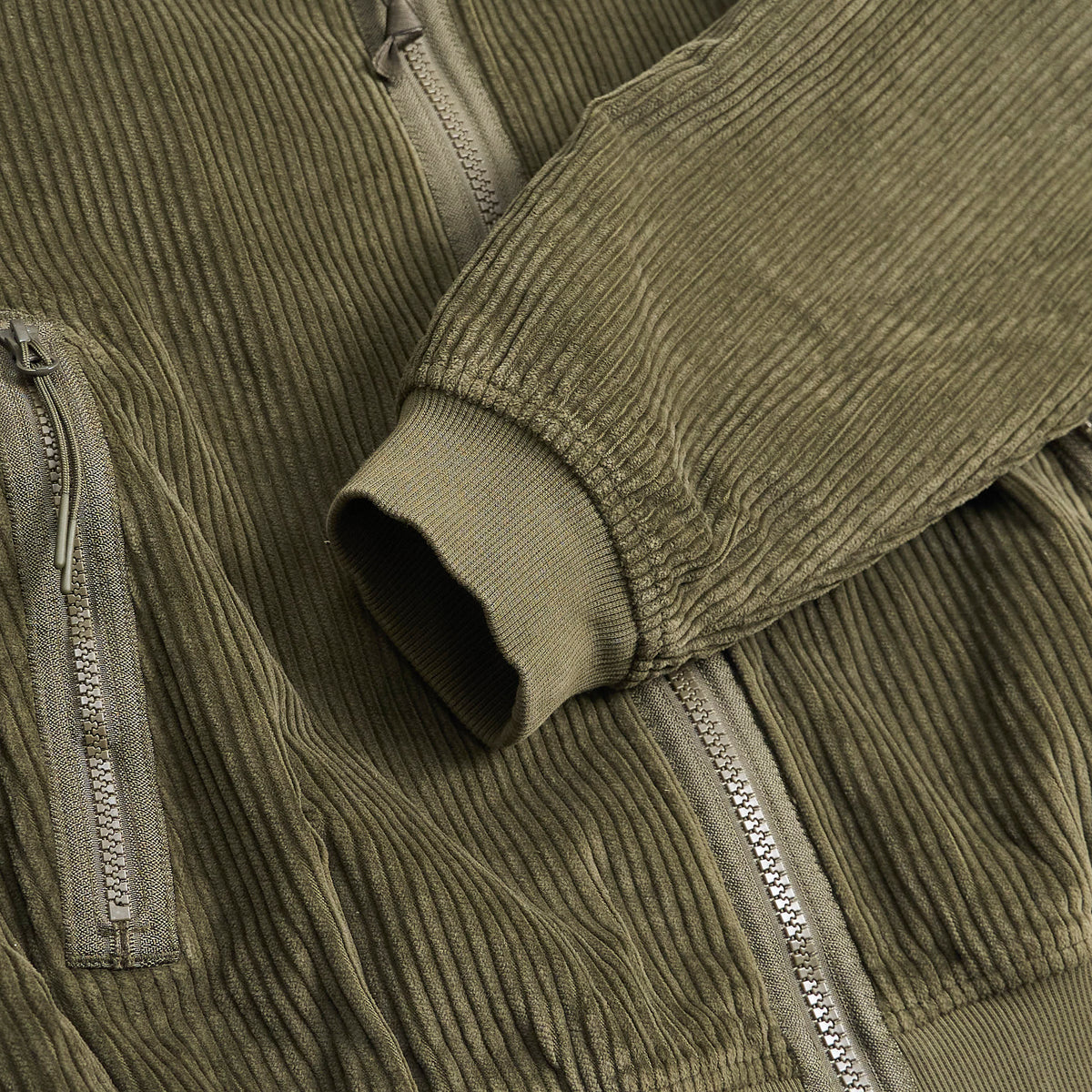 C.P. Company Lined Corduroy Hooded Zip Jacket