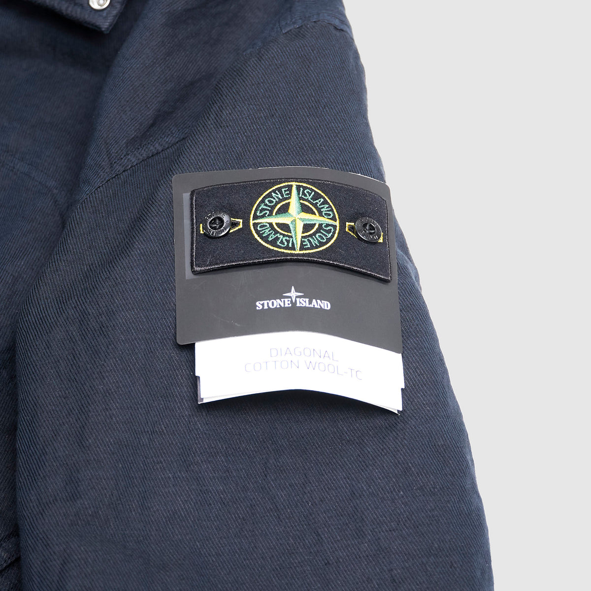 Stone Island Diagonal Cotton Wool Short Parka