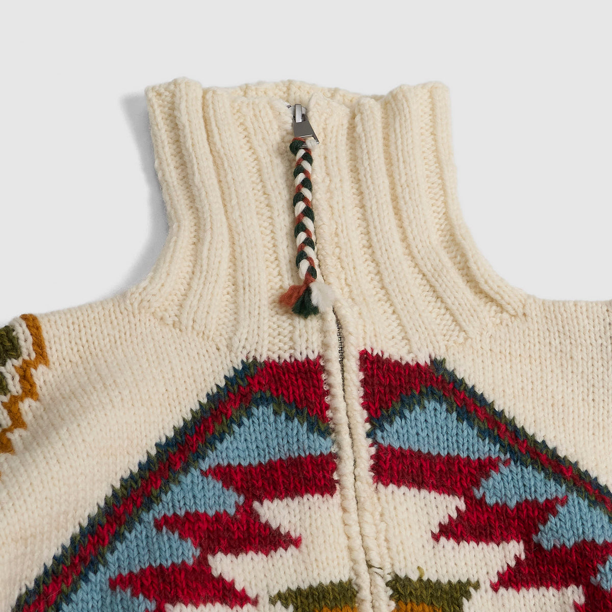 Frantic Full Zip Hand-Knitted Southwestern Inspired Cardigan