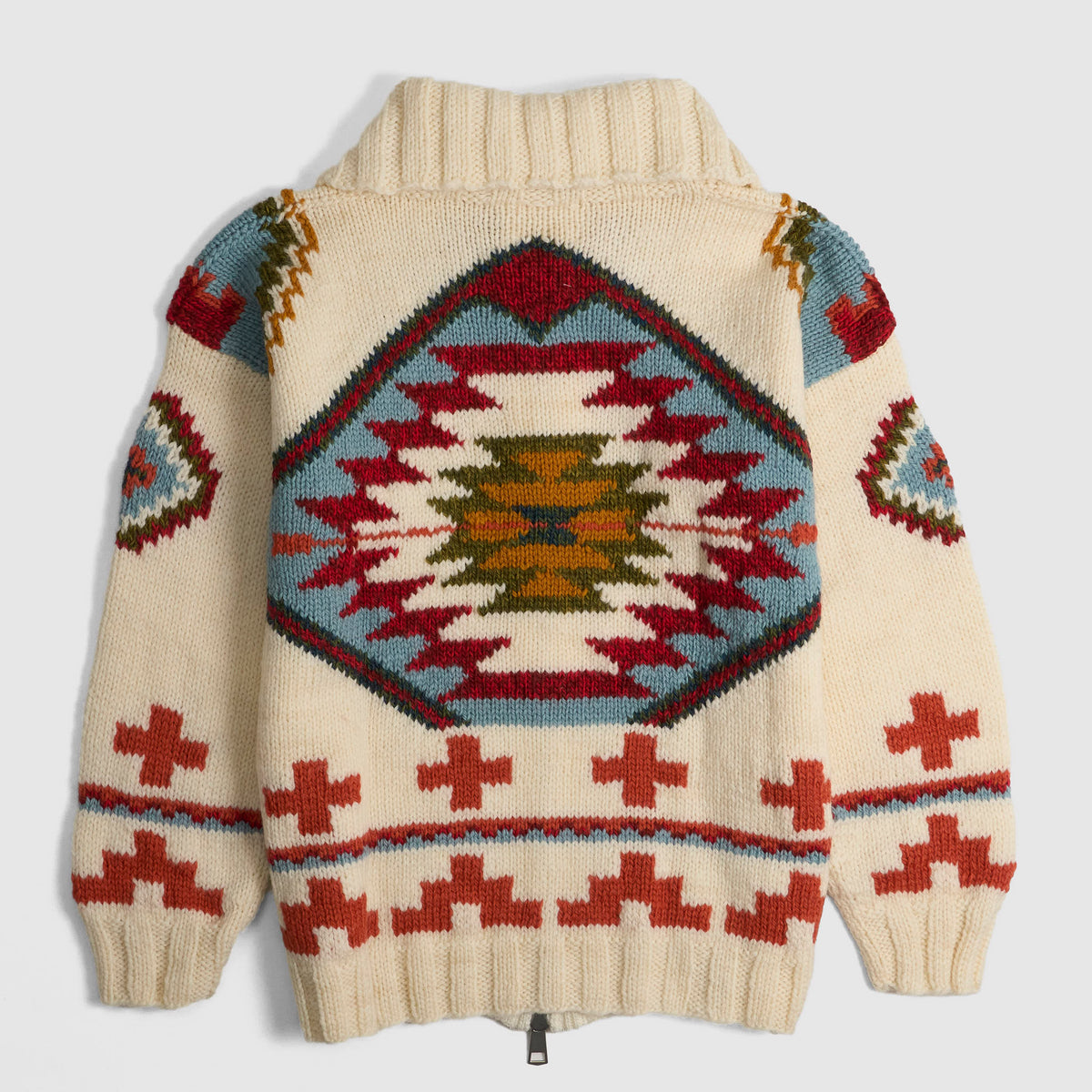 Frantic Full Zip Hand-Knitted Southwestern Inspired Cardigan