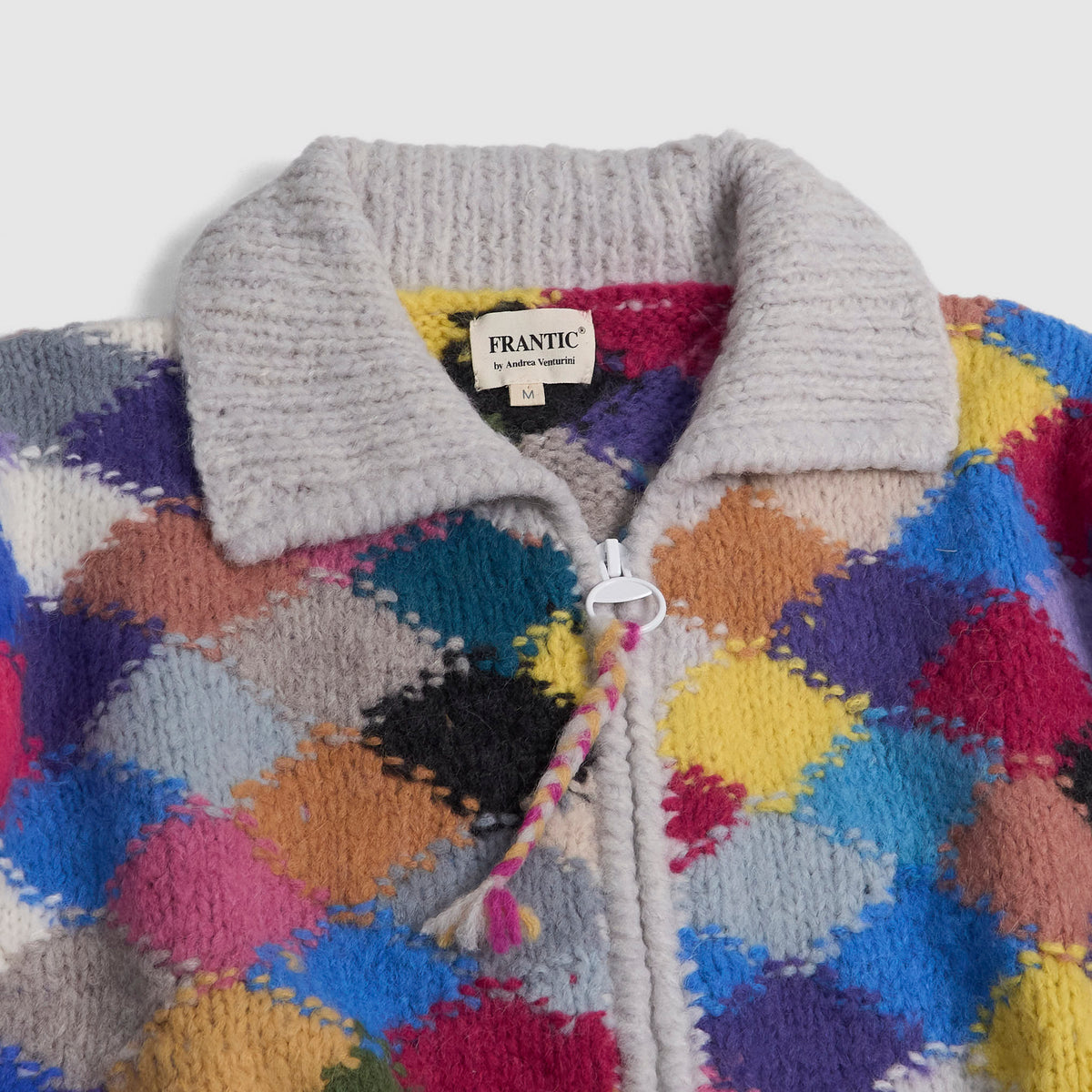Frantic Ladies Hand-Knitted Full-Zip Cardigan
