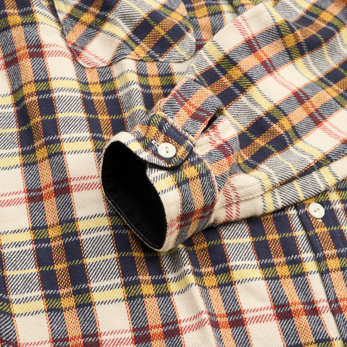 The Flat Head Flannel Plaid Work Shirt