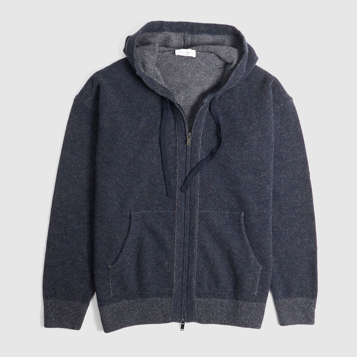 Roberto Collina Knit Zip Extrafine Merino Comfy Hoodie
