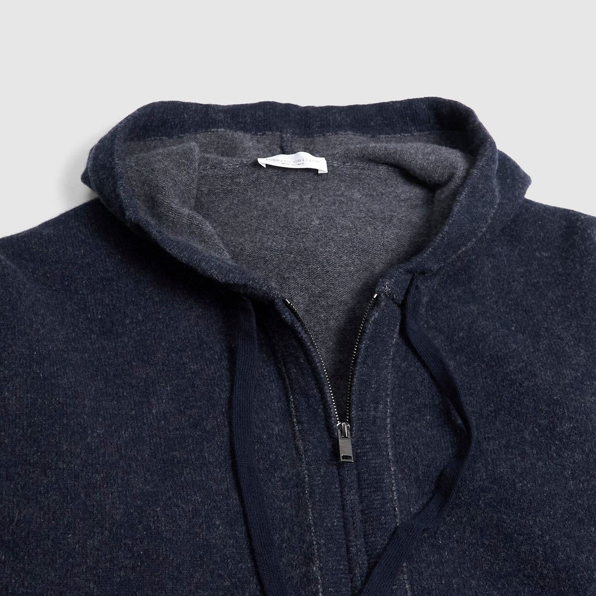 Roberto Collina Knit Zip Extrafine Merino Comfy Hoodie