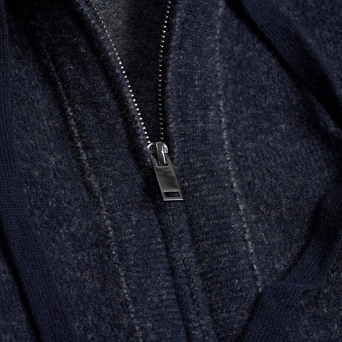 Roberto Collina Knit Zip Extrafine Merino Comfy Hoodie