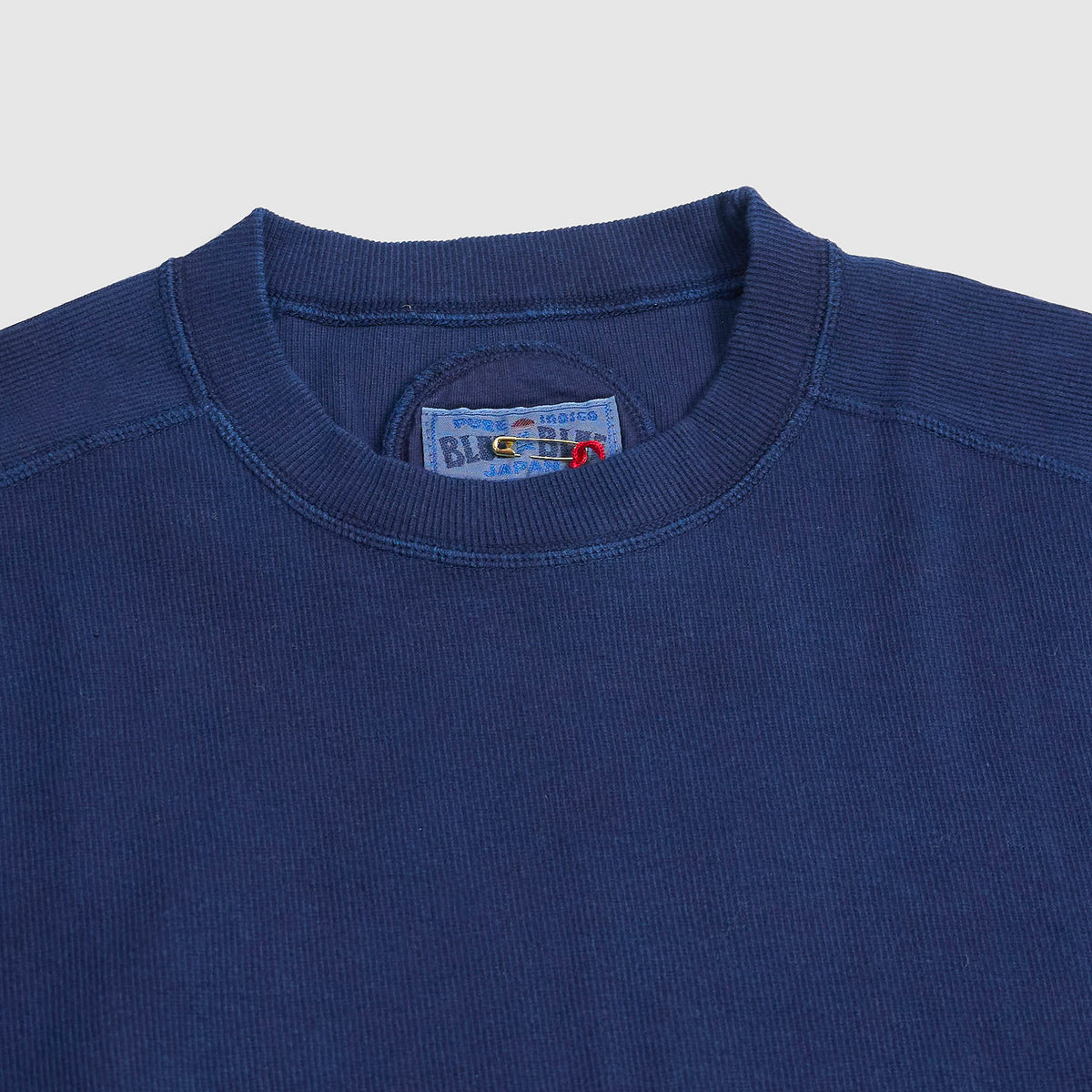 Blue Blue Japan Hand Dyed Long Sleeve Slub Tee Unisex