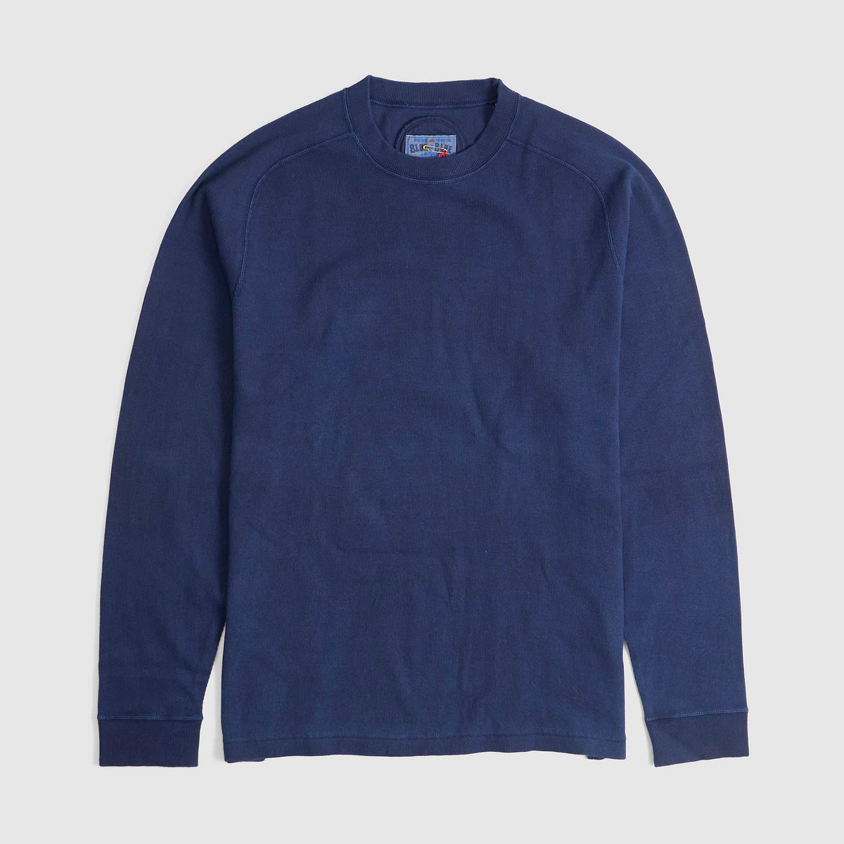 Blue Blue Japan Hand Dyed Long Sleeve Slub Tee Unisex