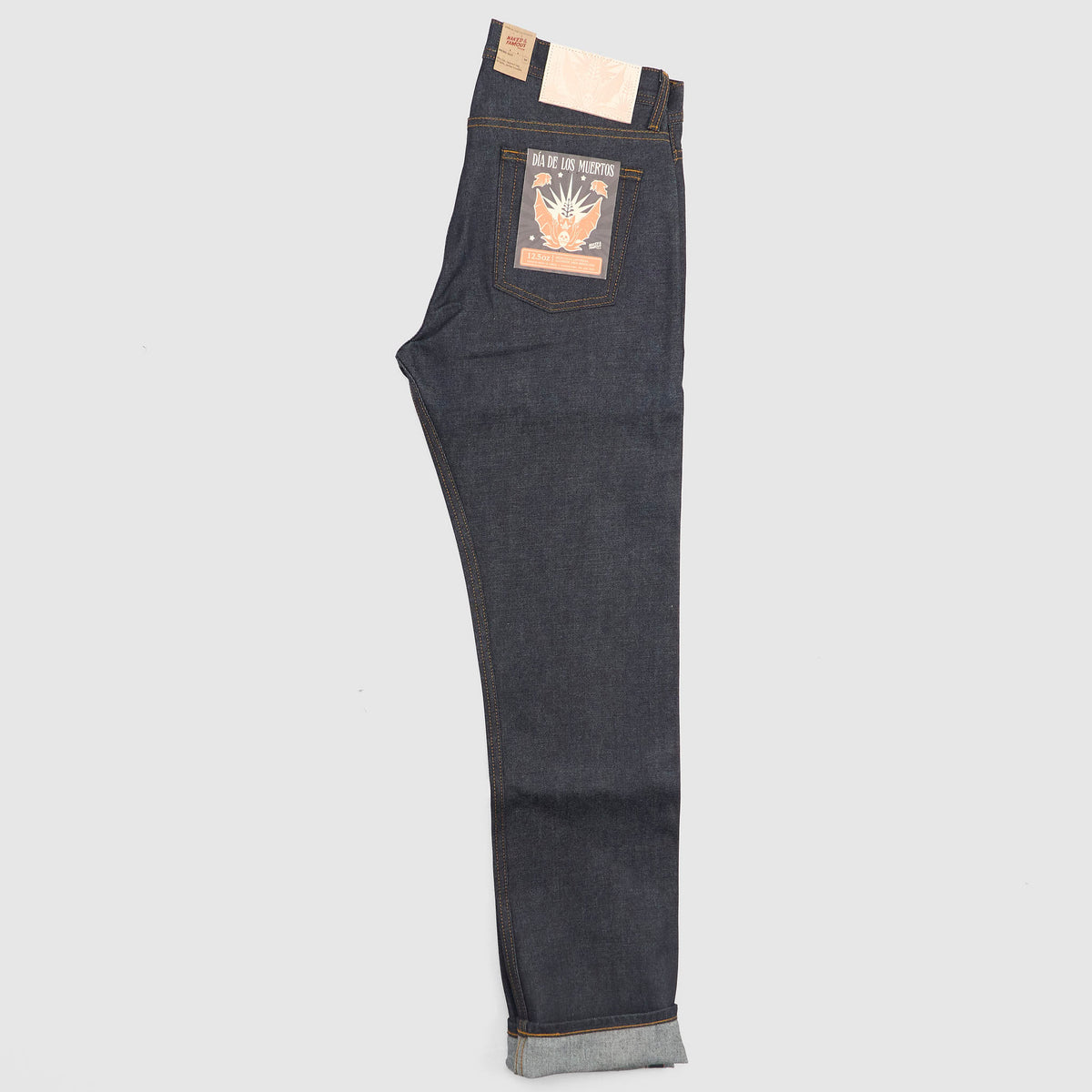 Naked & Famous Dia de los Muertos "Bat" Weird Guy Jeans