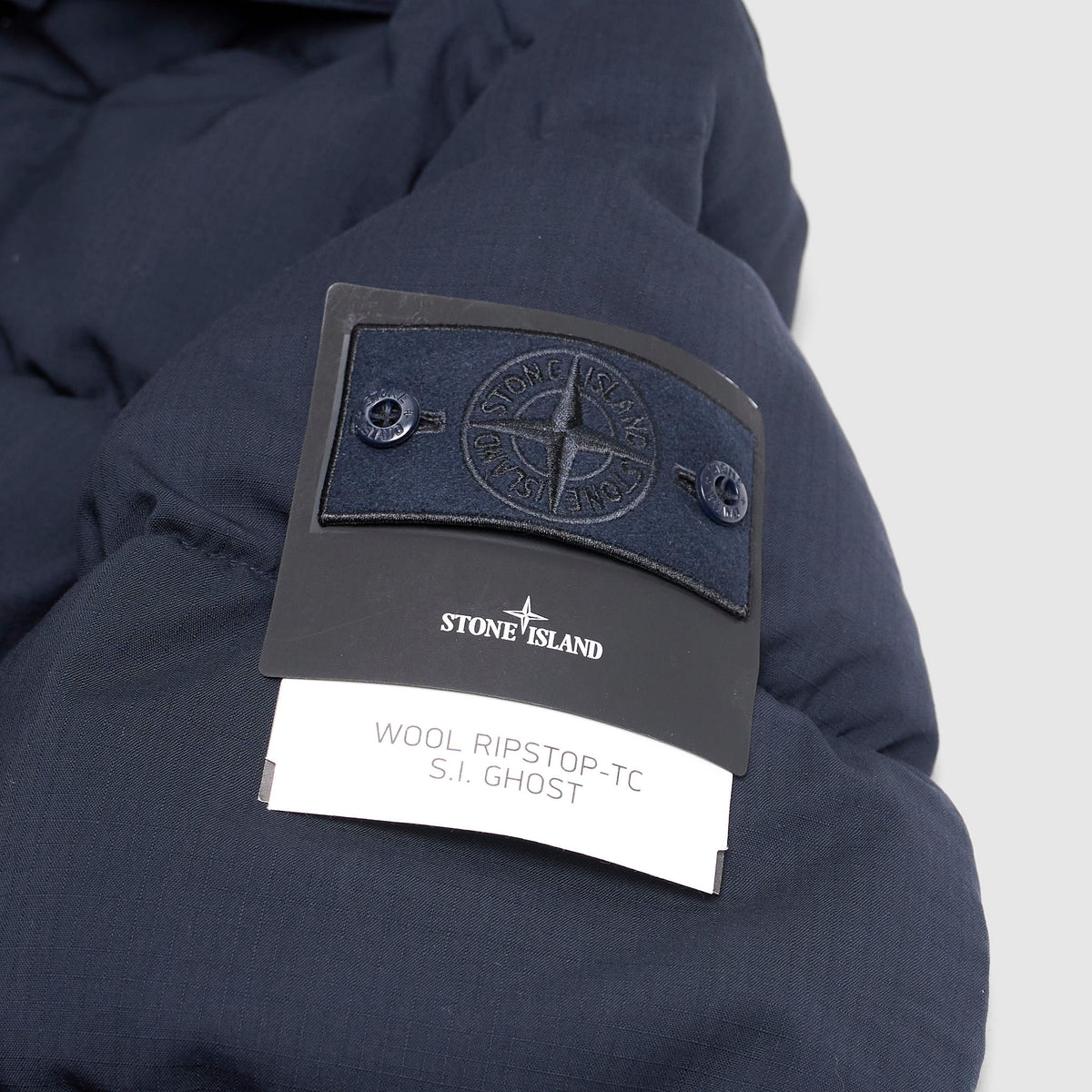 Stone Island Ghost Piece Wool Rip Stop Down Jacket