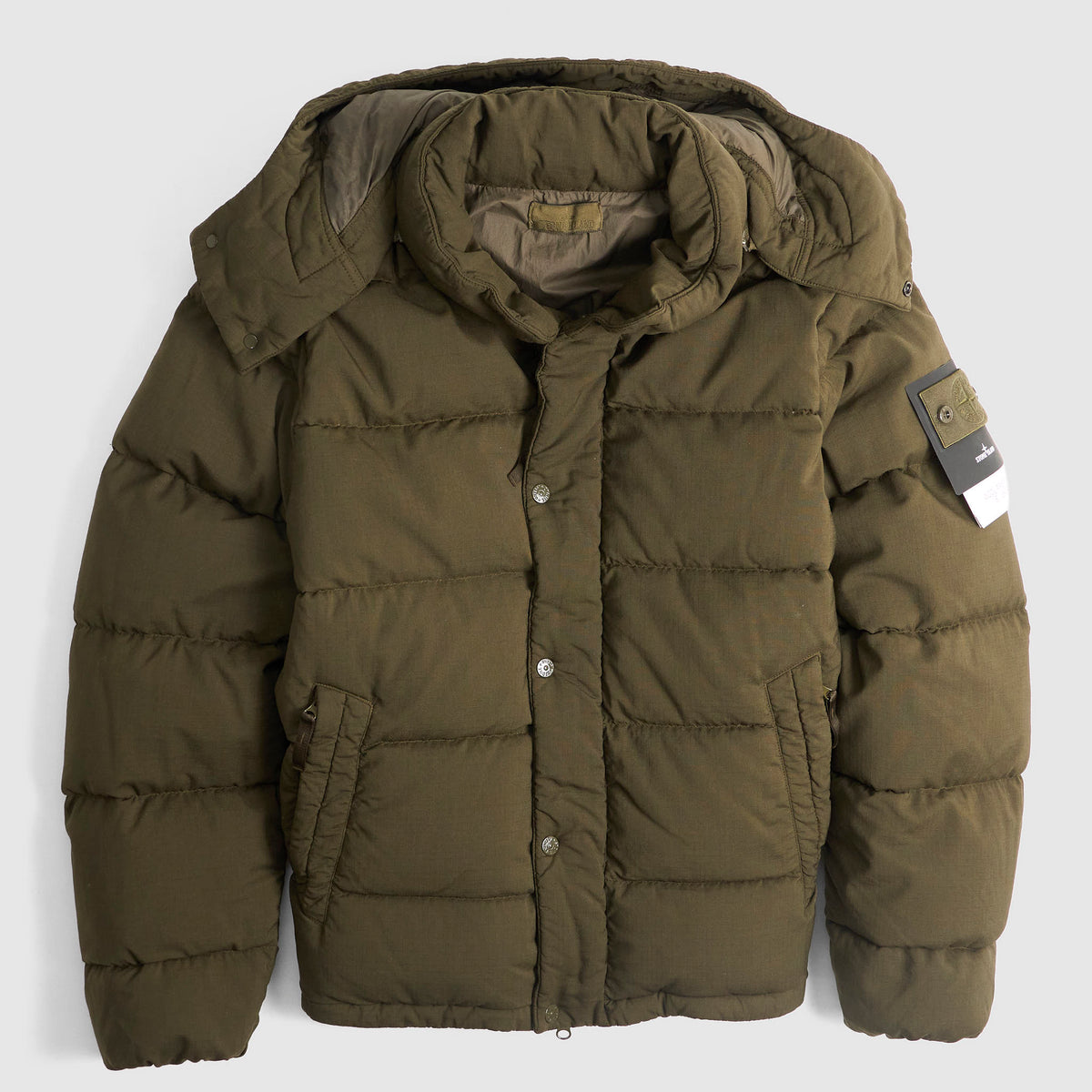 Stone Island Ghost Piece Wool Rip Stop Down Jacket