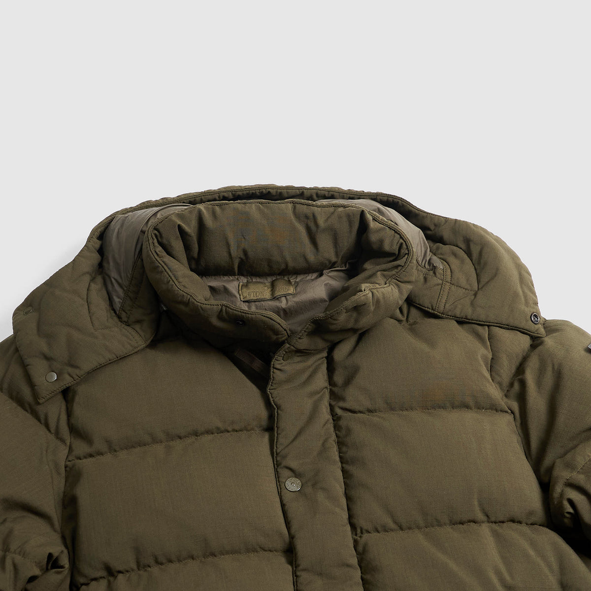Stone Island Ghost Piece Wool Rip Stop Down Jacket
